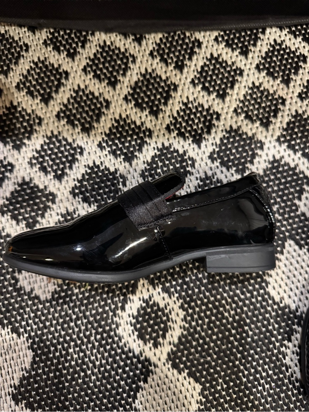 Classic Black Patent Kids Dress Loafers